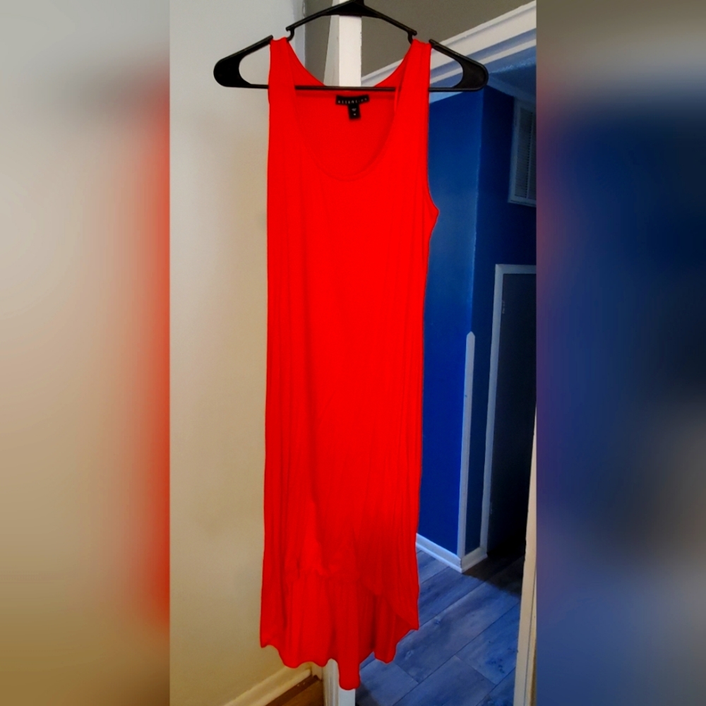 Women's red dress